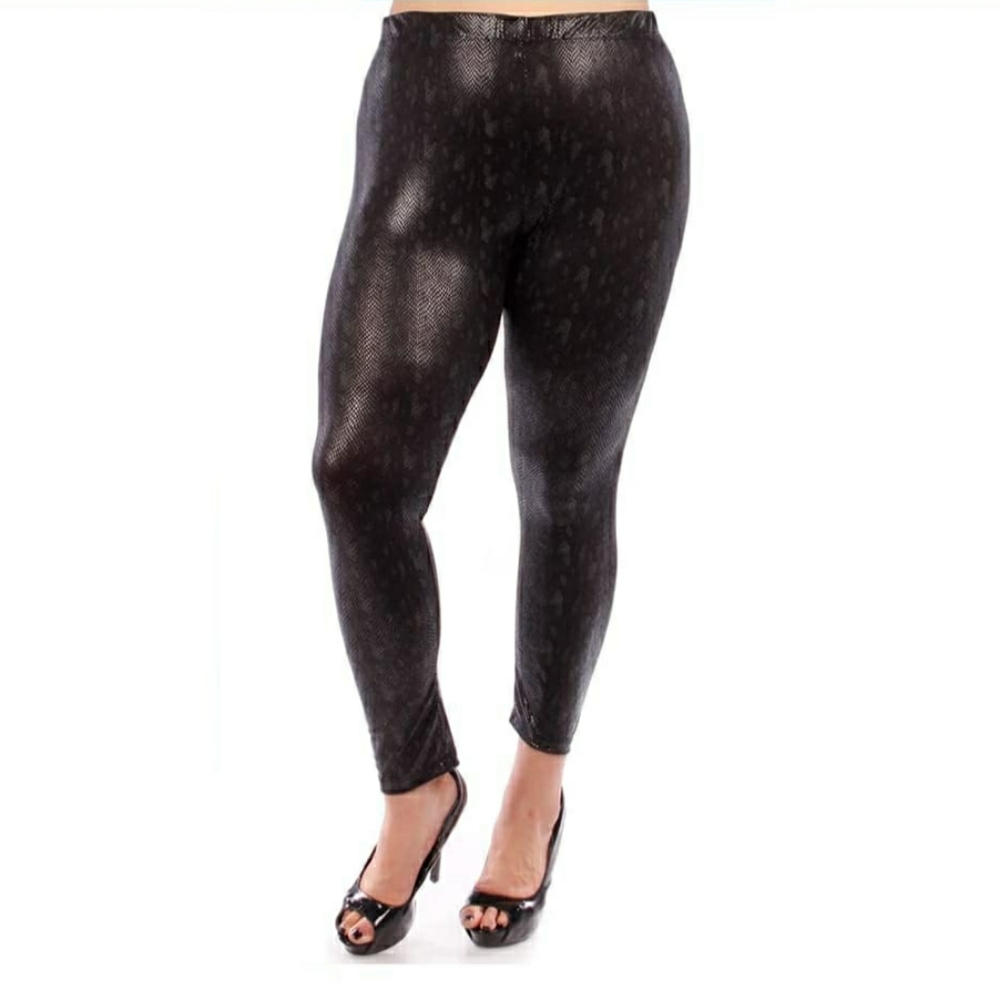 Snake print leggings